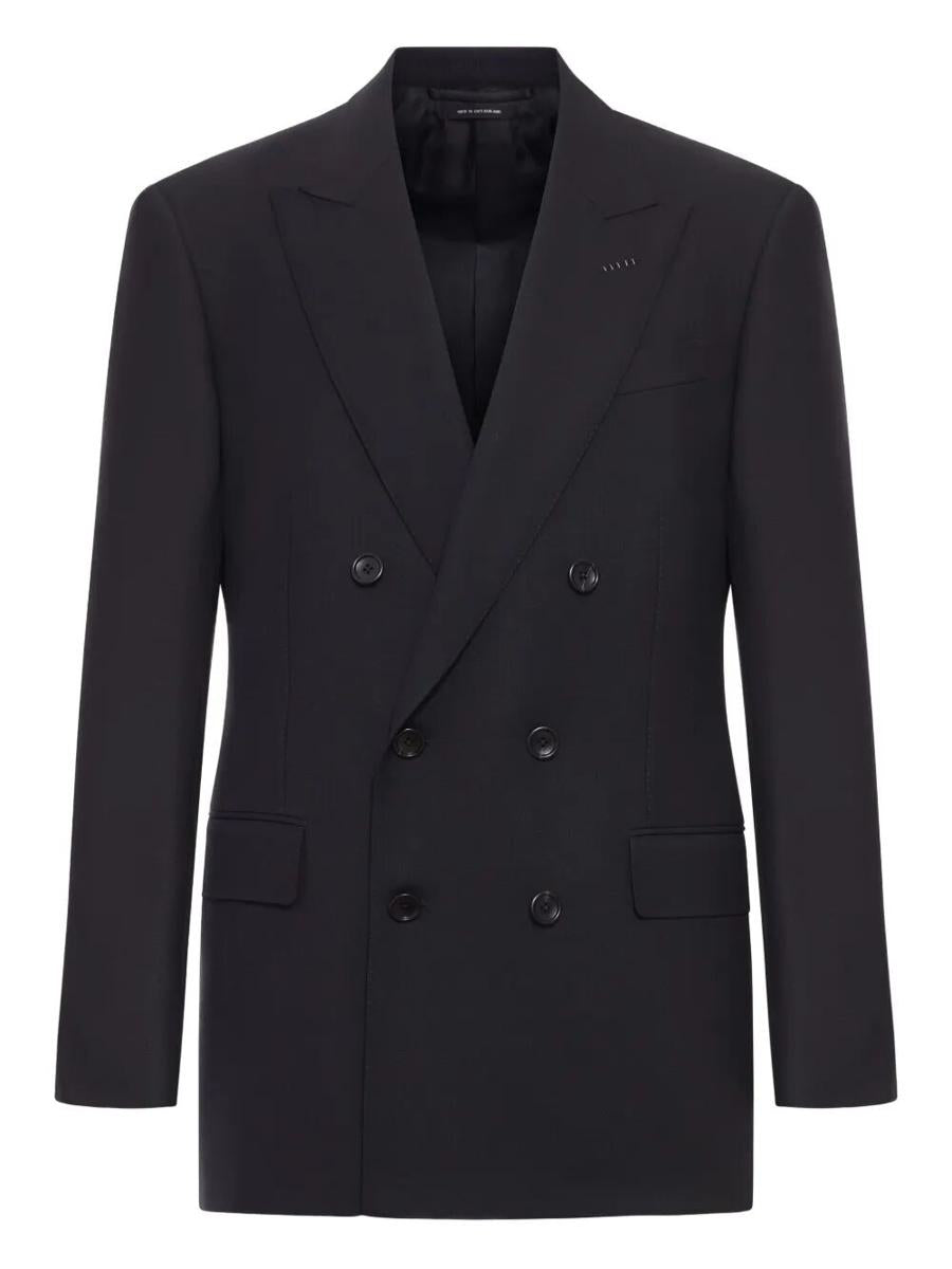Tom Ford High Twist Double Breasted Wool Jacket Clothing