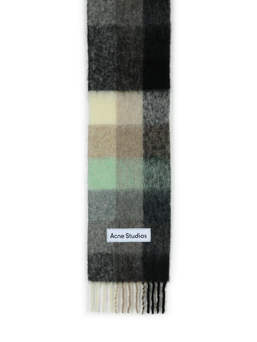 Acne Studios Green Alpaca Blend Scarf