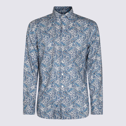 Etro Blue Cotton Shirt