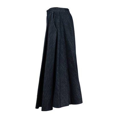 Max Mara Denim Flared Skirt