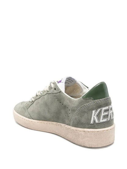 Golden Goose Ballstar Suede Upper Toe And Spur Leather Star And Heel