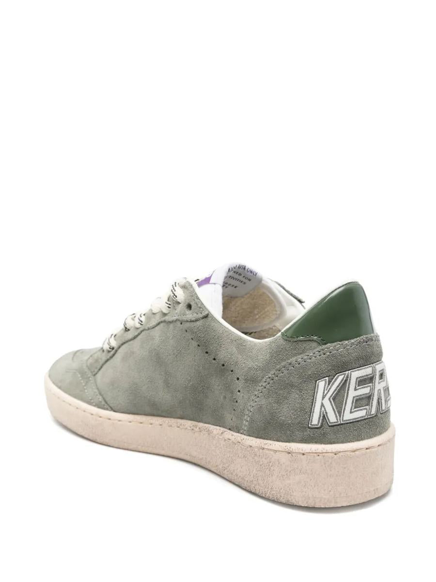 Golden Goose Ballstar Suede Upper Toe And Spur Leather Star And Heel