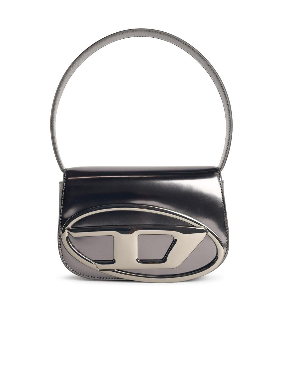 Diesel '1Dr' Grey Mirrored Leather Bag