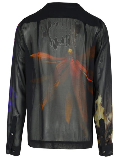 Dries Van Noten 'Carly' Black Viscose Shirt