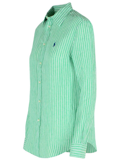 Polo Ralph Lauren Green Linen Shirt