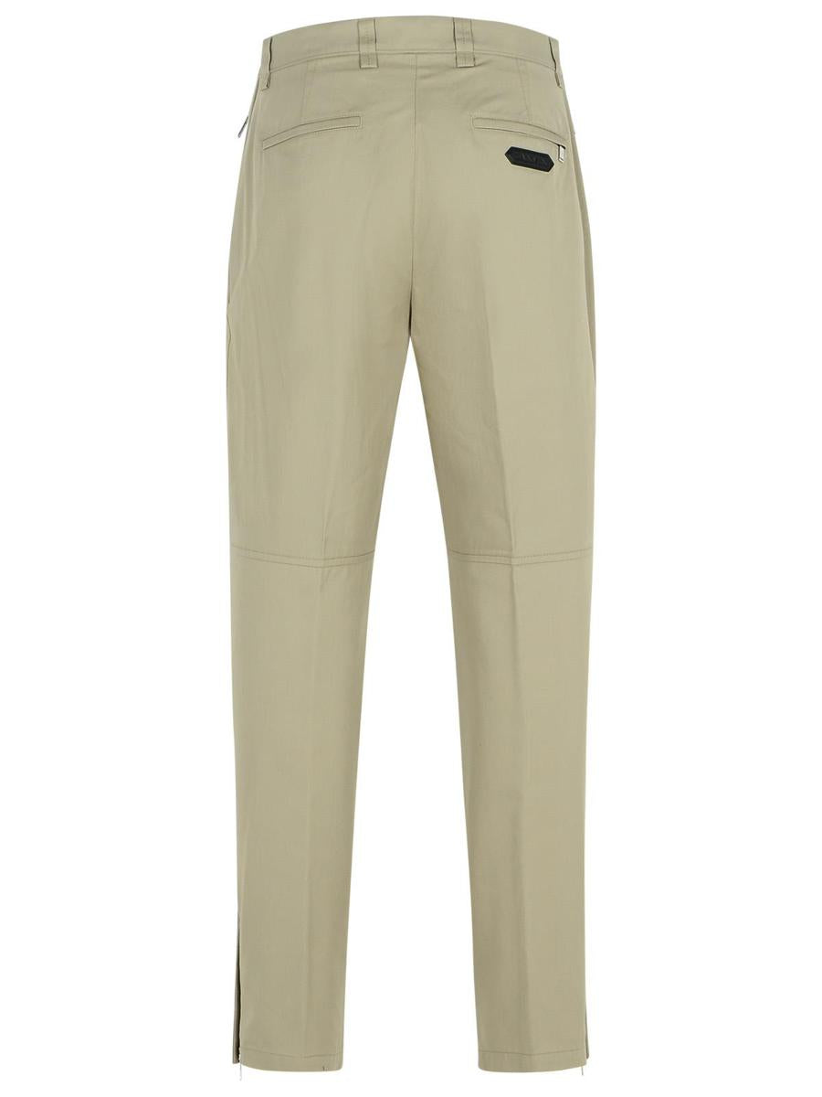 Lanvin 'Biker' Green Cotton Pants