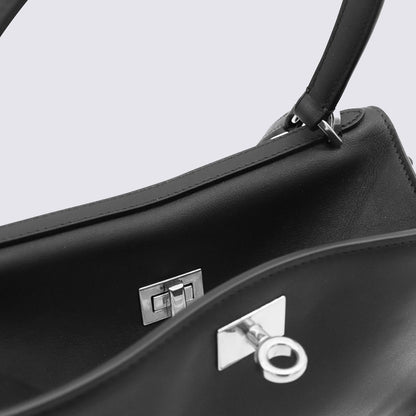 Balenciaga Black Leather Rodeo S Top Handle Bag