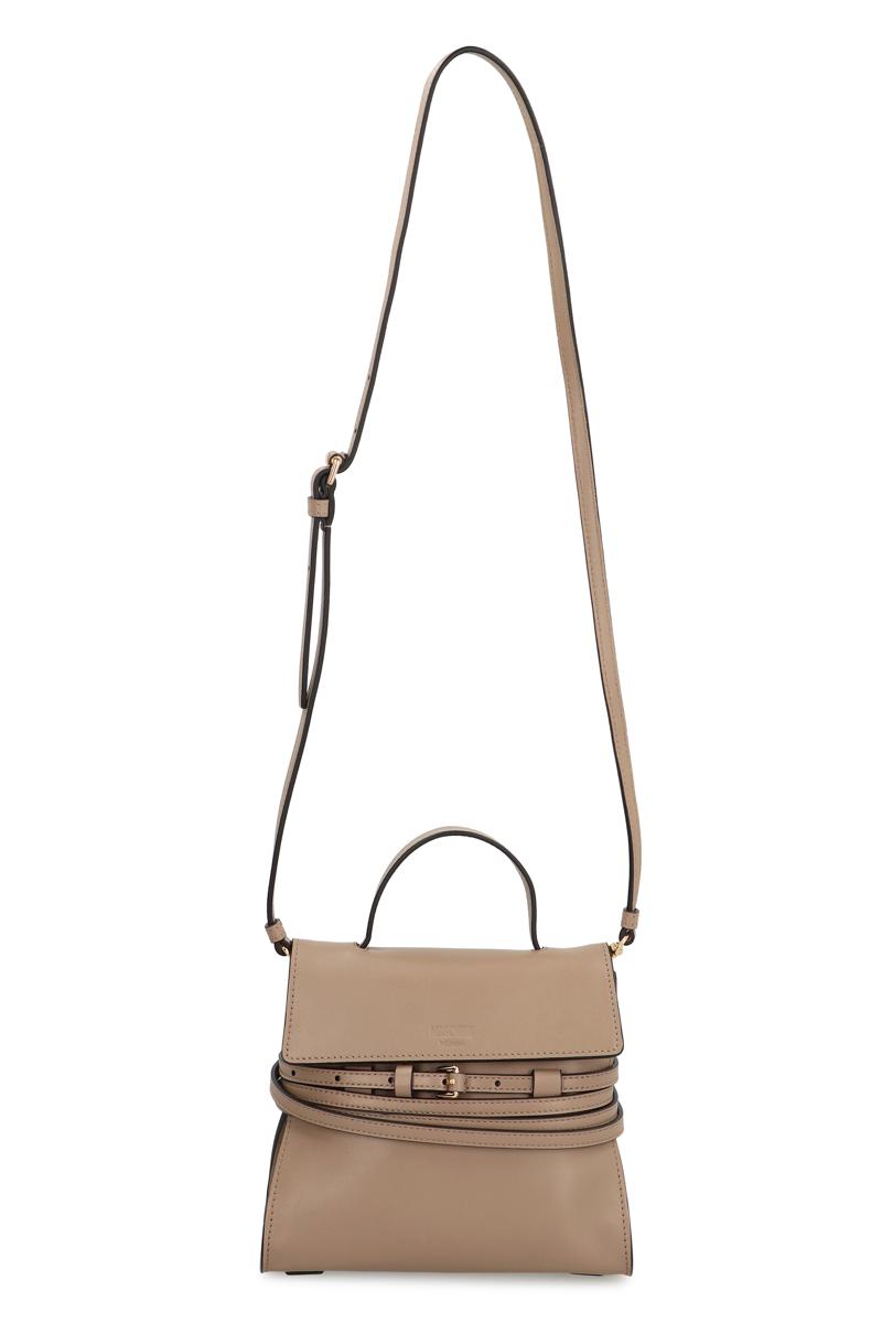 Moschino Moschino Tie Me Small Leather Handbag