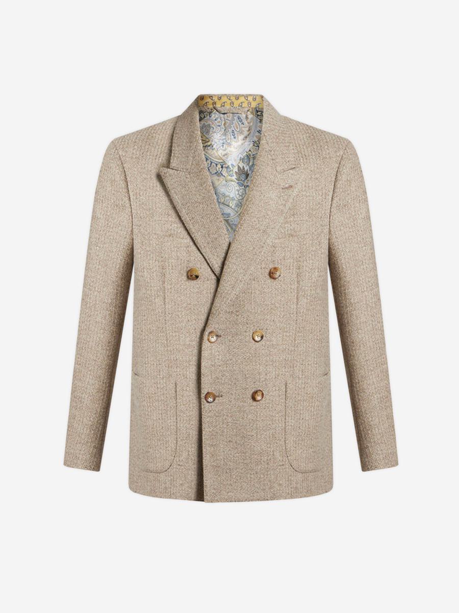 Etro Double Breasted Wool Blazer