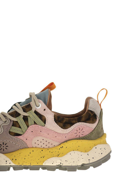 Flower Mountain Yamano 3 - Sneakers In Suede And Technical Fabric