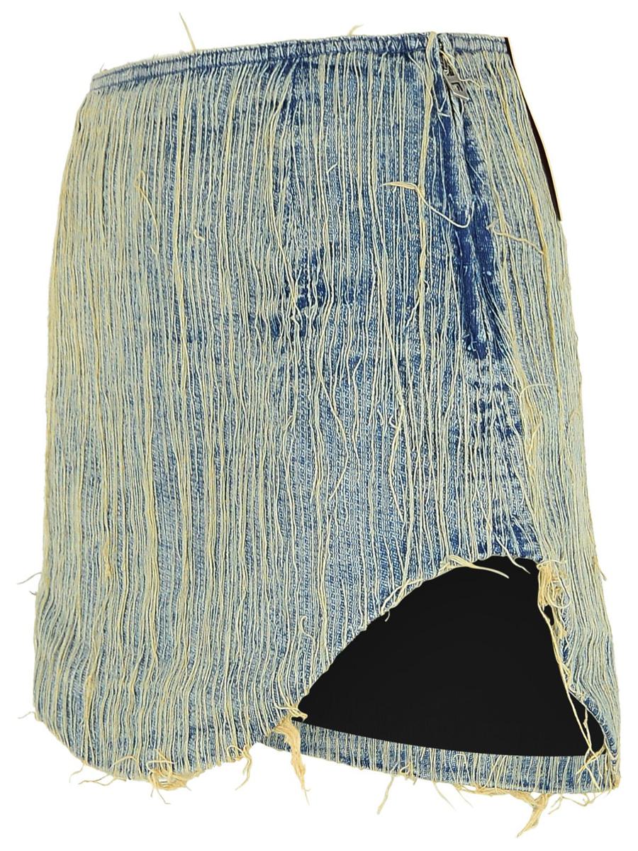 Diesel 'Ada' Blue Cotton Miniskirt