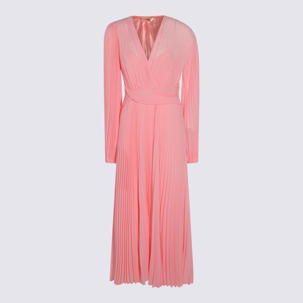Twinset Pink Maxi Dress