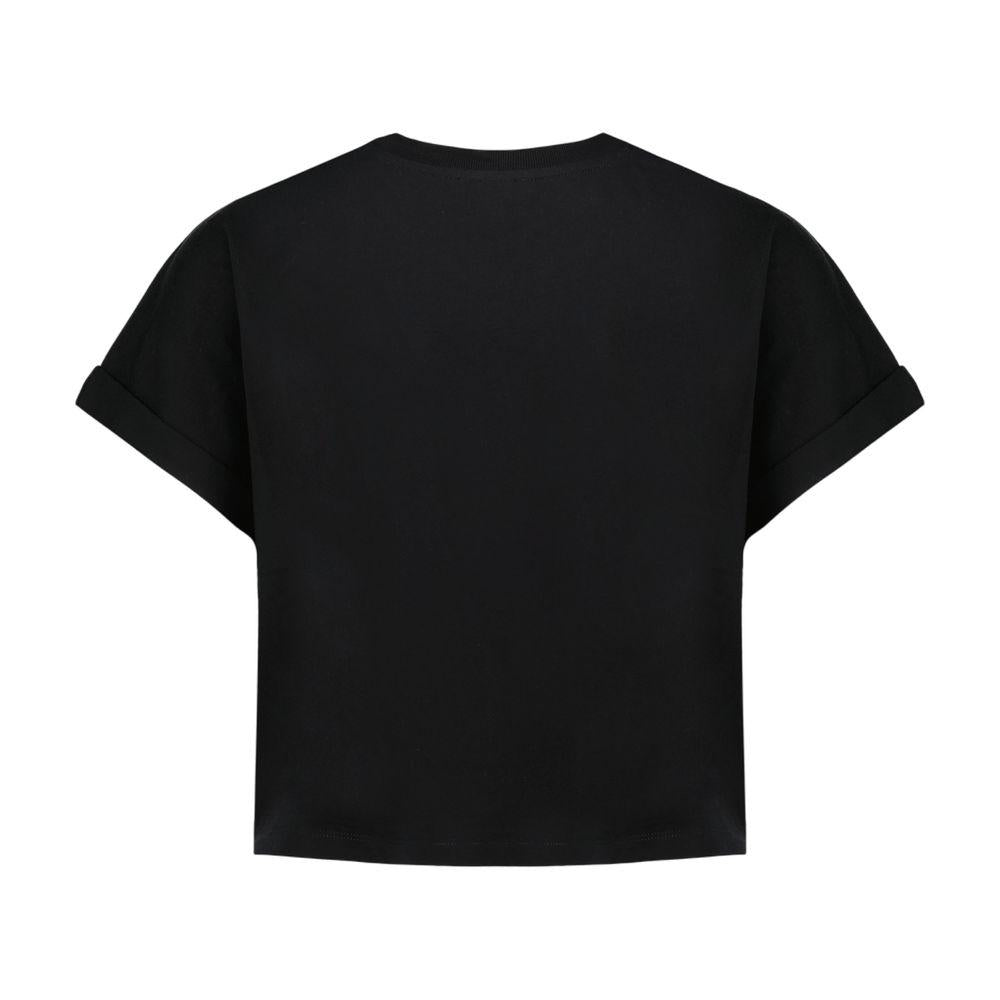 Balmain Vintage Print Crop T-Shirt