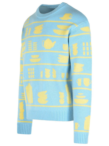 JW Anderson Light Blue Wool Sweater