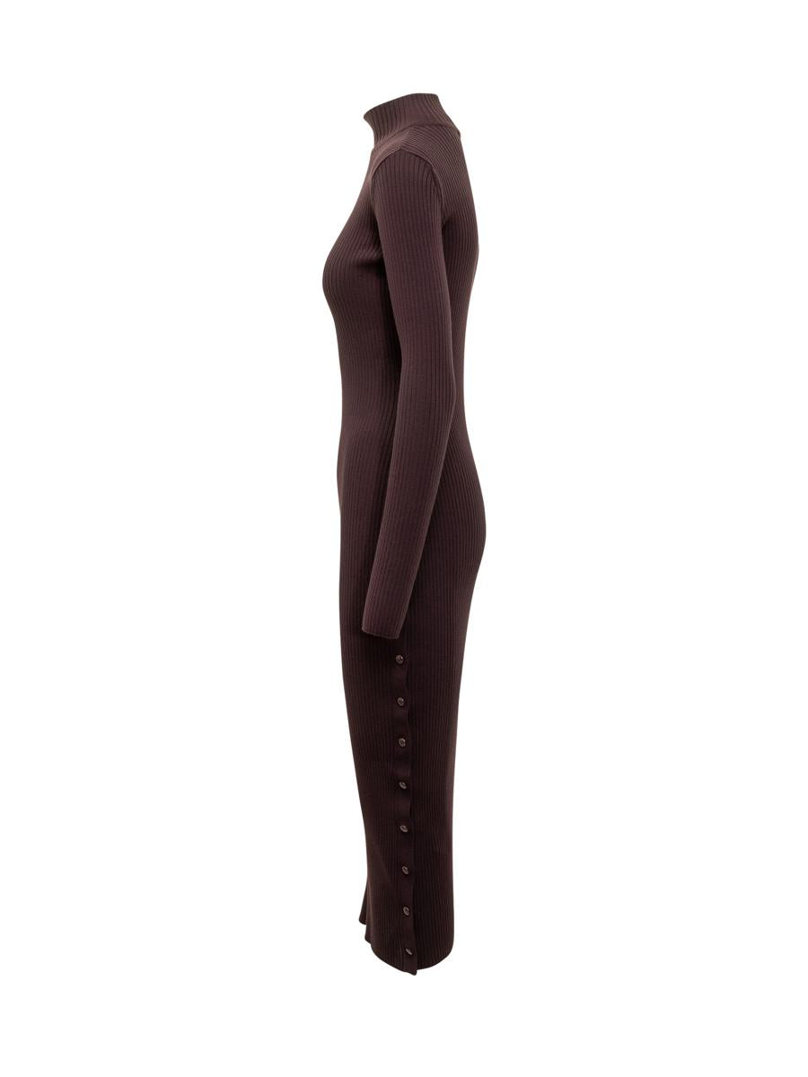 Courrèges Courrèges Knit Midi Dress With Buttons