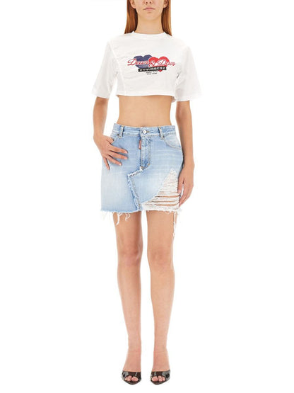 DSQUARED2 Cropped Fit T-Shirt