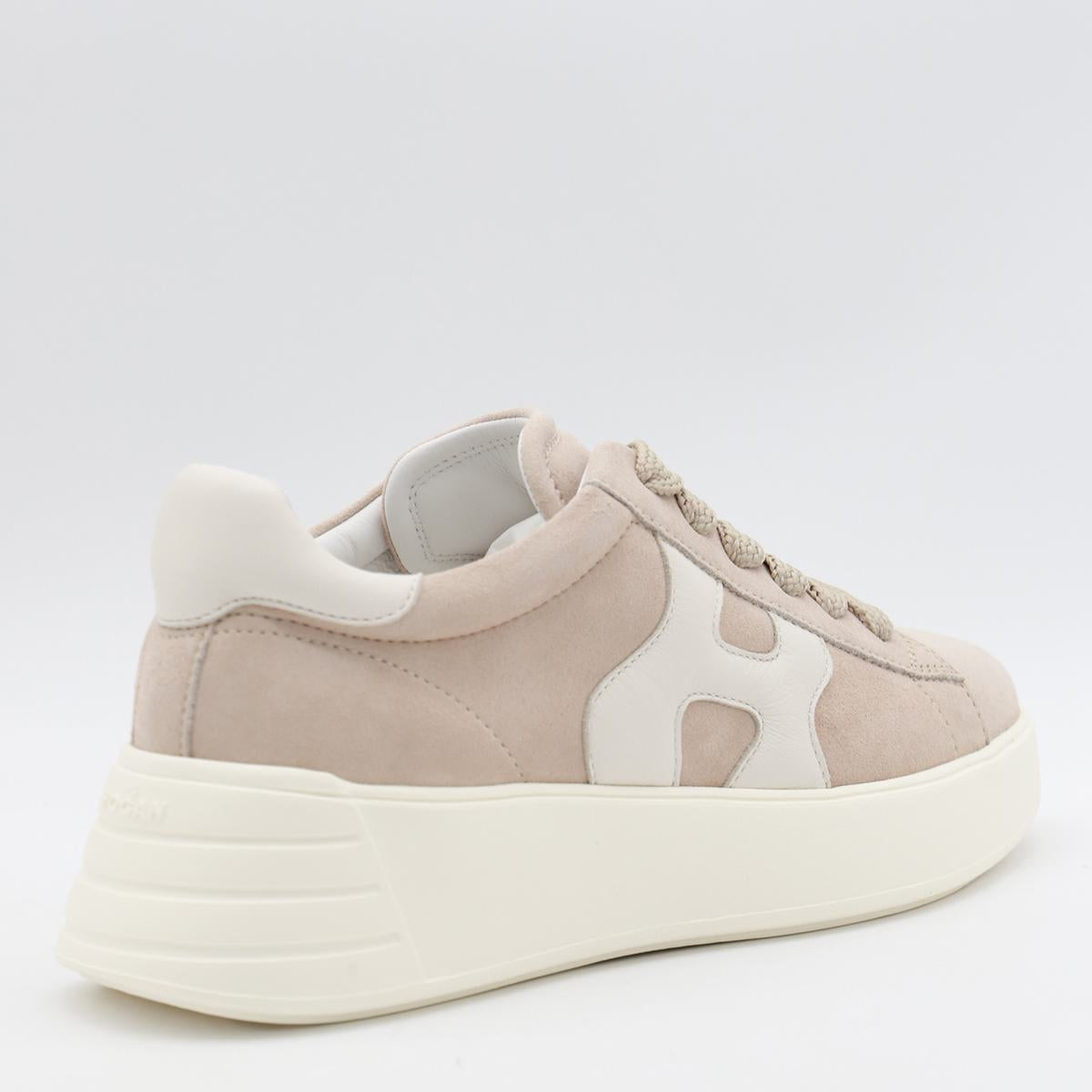 Hogan White Leather Sneakers