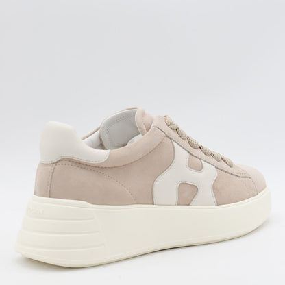 Hogan White Leather Sneakers