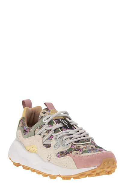 Flower Mountain Yamano 3 - Sneakers In Suede And Technical Fabric