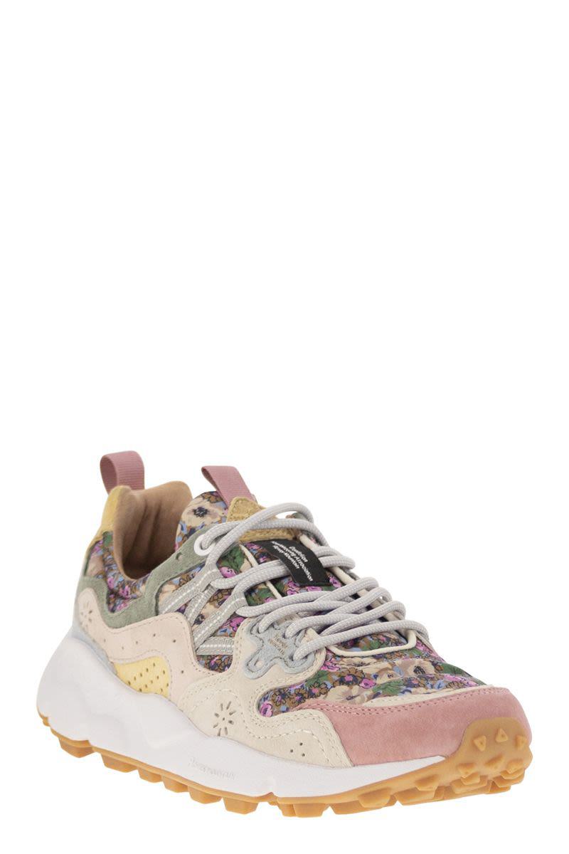 Flower Mountain Yamano 3 - Sneakers In Suede And Technical Fabric