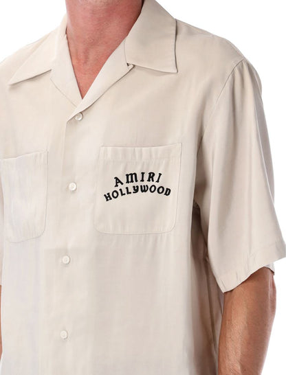 Amiri Hollywood Print Bowling Shirt
