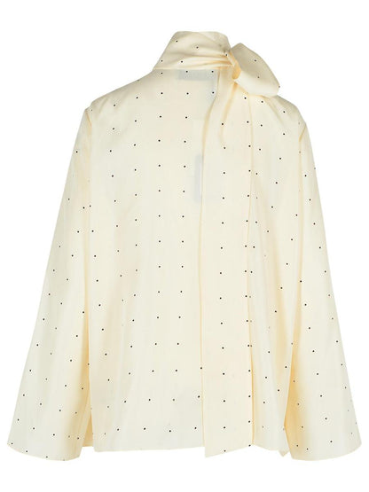 Róhe 'Pois' Cream Silk Shirt
