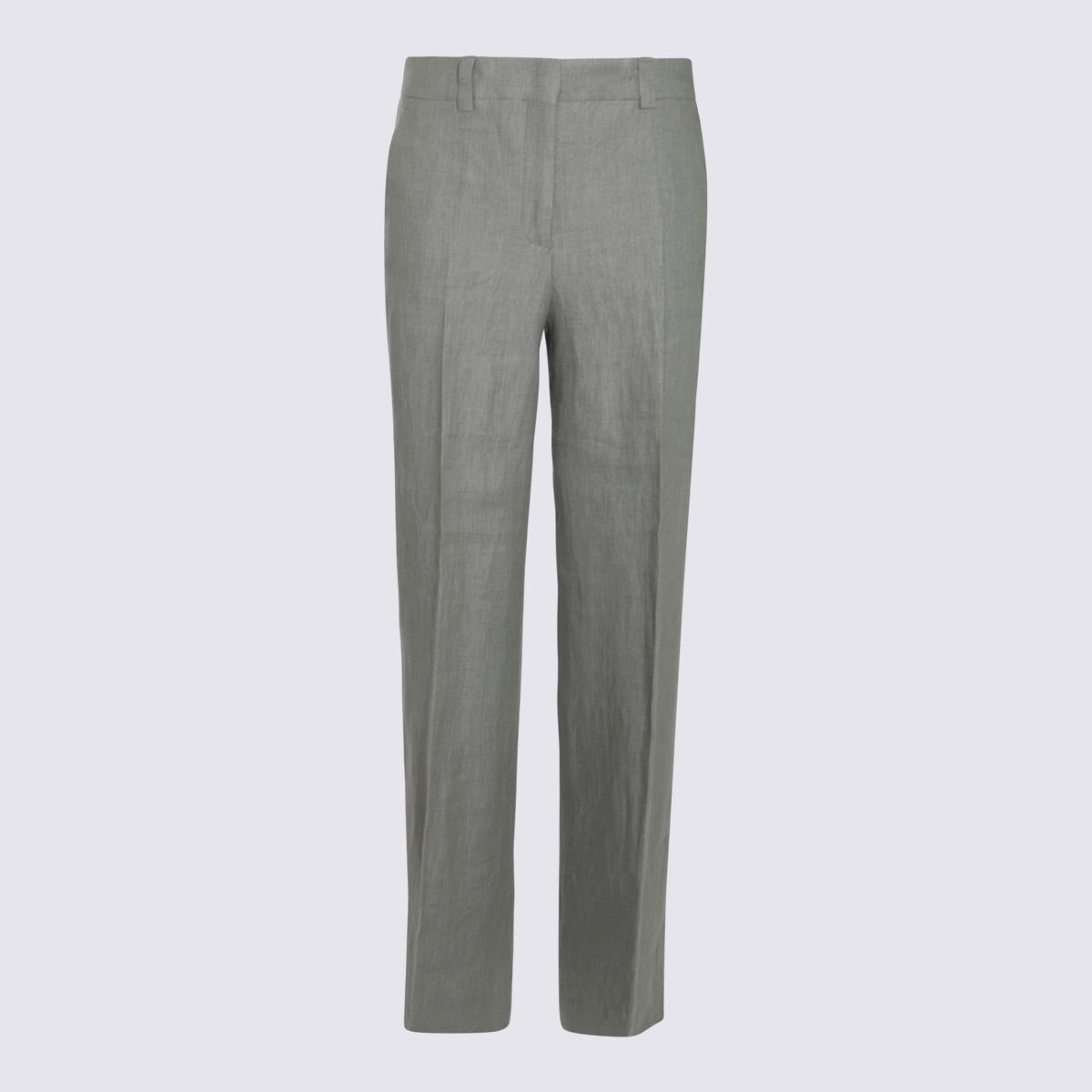 Incotex Grey Linen Pants