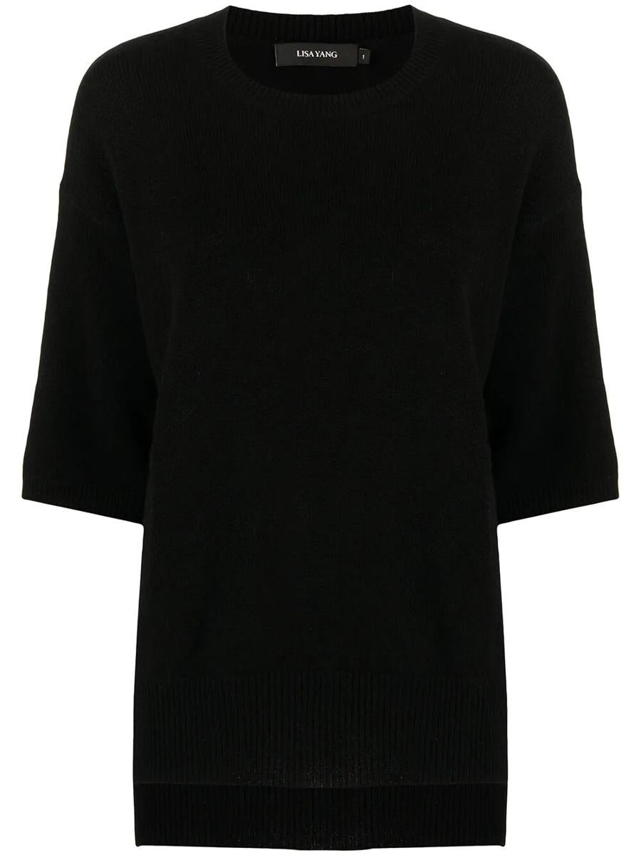 Lisa Yang "Camille" Round Neck Sweater Clothing