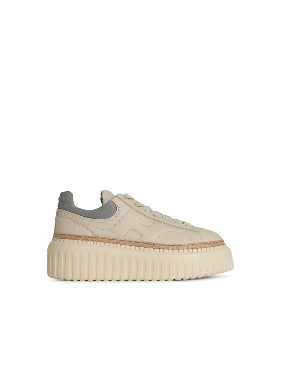 Hogan Cream Leather H Stripes H6' Sneakers
