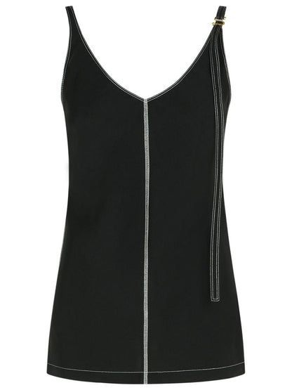 Sportmax 'Waser' Black Viscossa Tank Top
