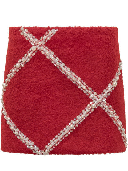 Des_Phemmes Red Des Phemmes Miniskirt