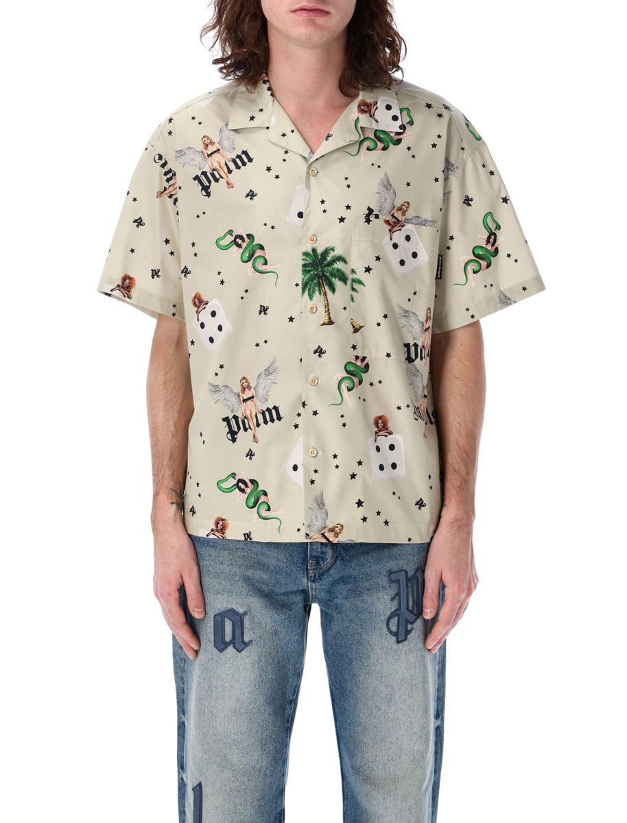 Palm Angels Pin-Up Bowling Shirt
