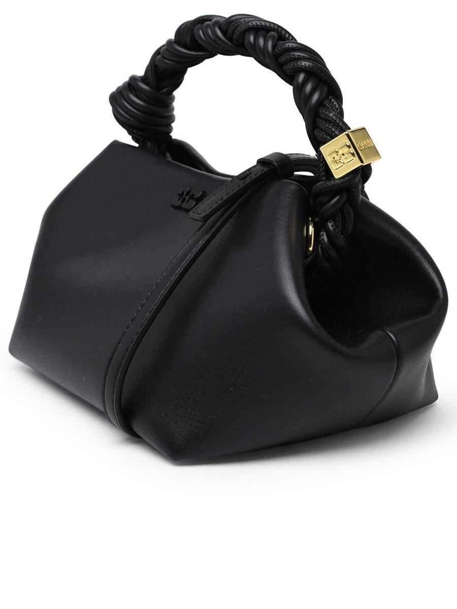 Ganni 'Bou' Bag In Black Recycled Leather
