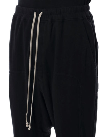 Rick Owens Drkshdw Black Jersey Prisoner Drawstring Pants