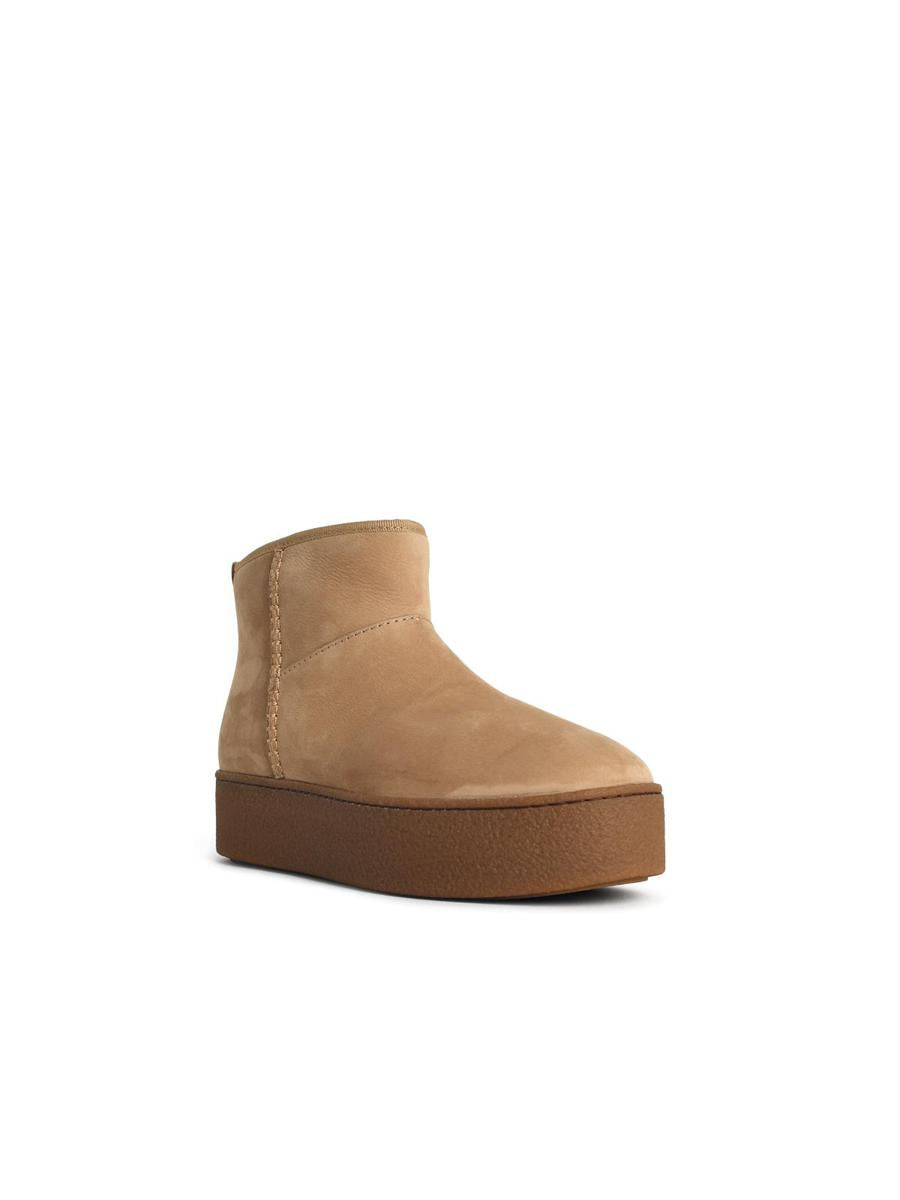Hogan Beige Suede Ankle Boots