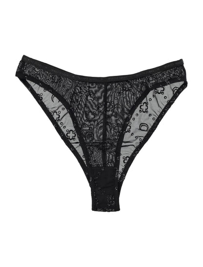 Marine Serre Mesh Flock Brief Glitter