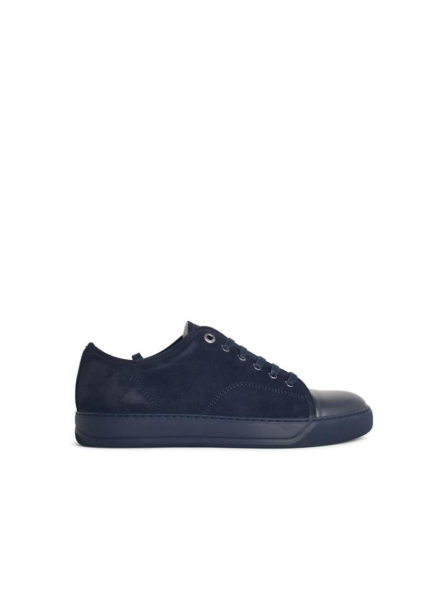 Lanvin 'Ddb1' Navy Black Leather Sneakers