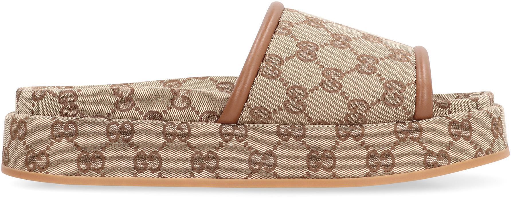 Gucci Original Gg Fabric Slides