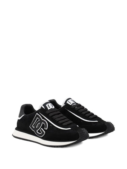 Dolce & Gabbana Dg Cushion Lace-Detailed Suede Sneakers Shoes