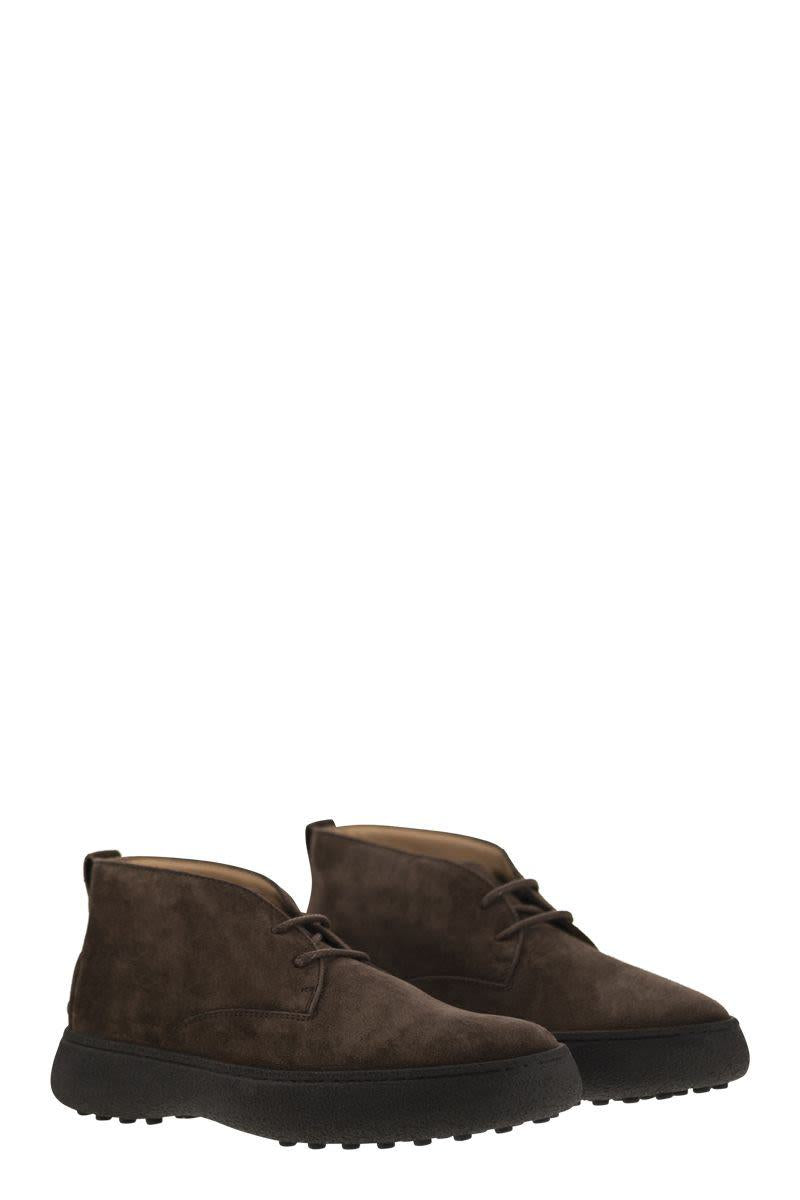 Tod'S Suede Leather Ankle Boots