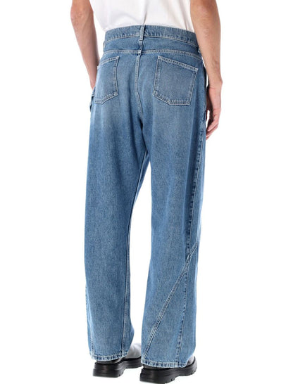 JW Anderson Cotton Twisted Workwear Denim Pants
