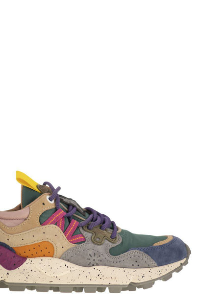 Flower Mountain Yamano 3 - Sneakers In Suede And Technical Fabric