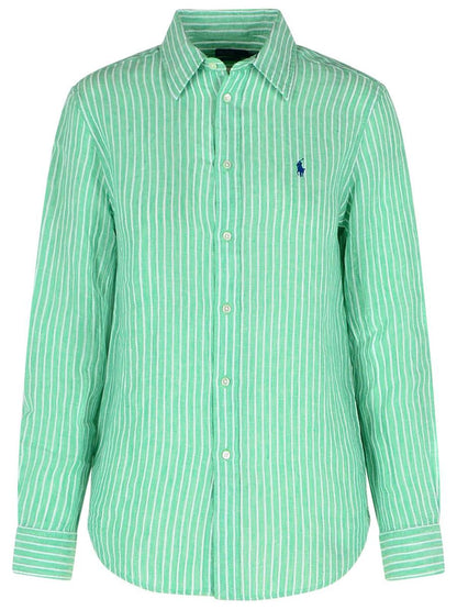 Polo Ralph Lauren Green Linen Shirt
