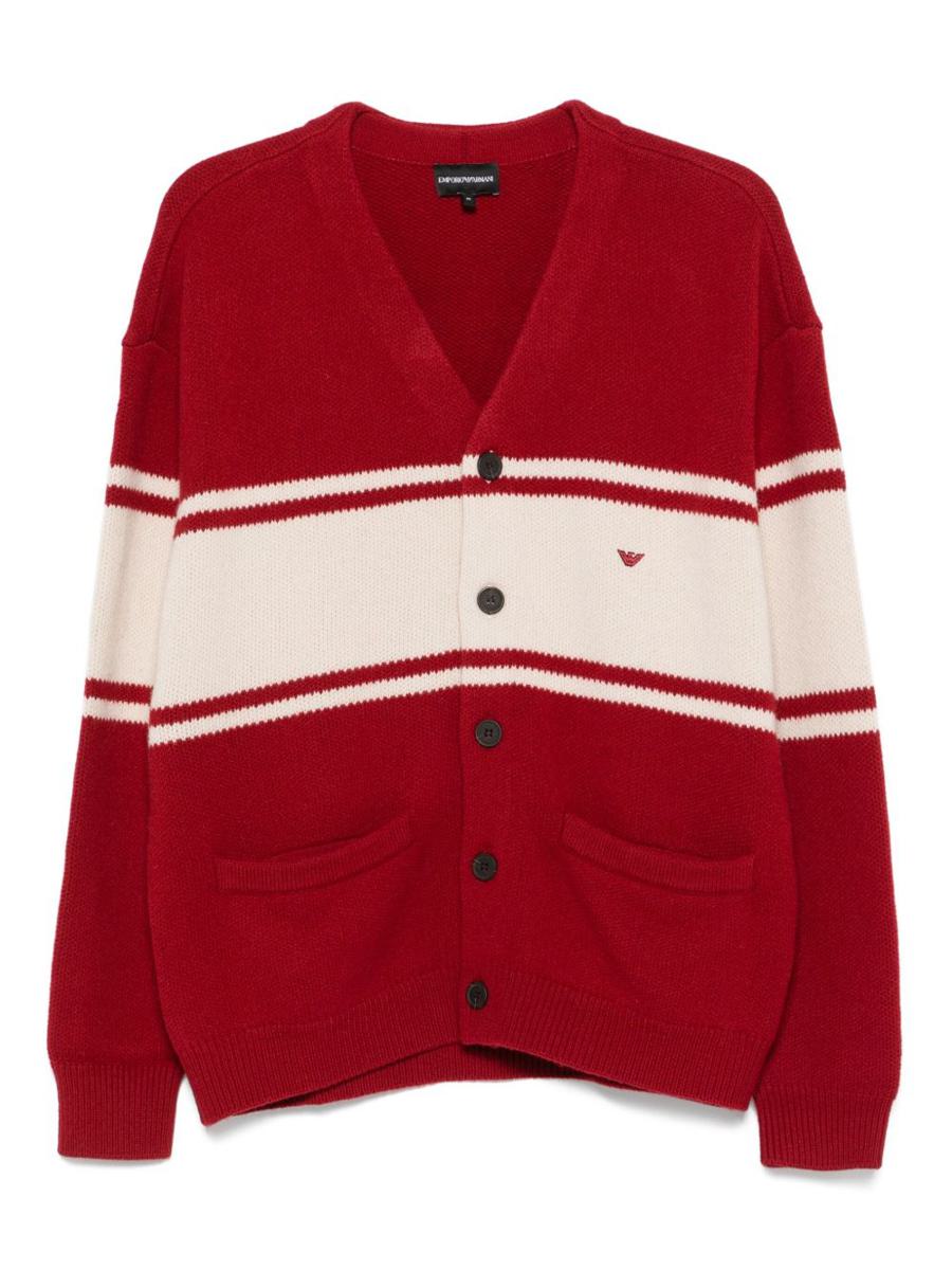 Emporio Armani Wool V-Necked Cardigan