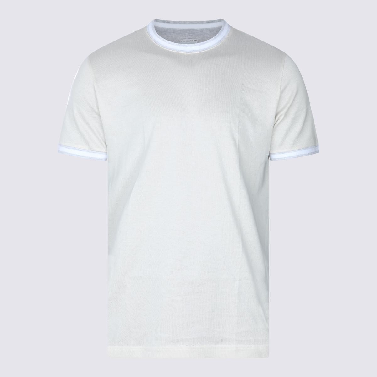 Eleventy Beige And Grey T-Shirt