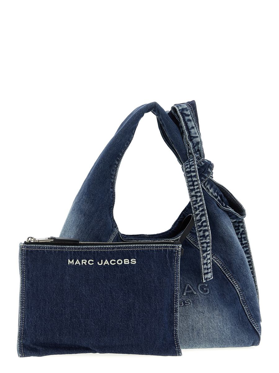 Marc Jacobs 'The Bow Denim Medium Sack' Shoulder Bag
