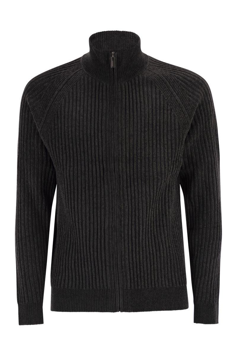 RRD Velvet Rave Full Zip Knit - Zip-Up Cardigan