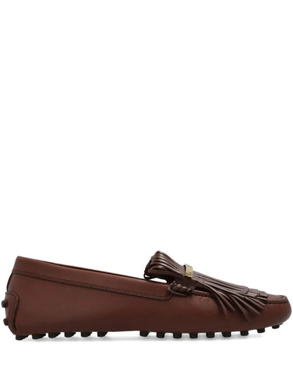 Tod'S Driver Sole Fringe Loafer Shoes