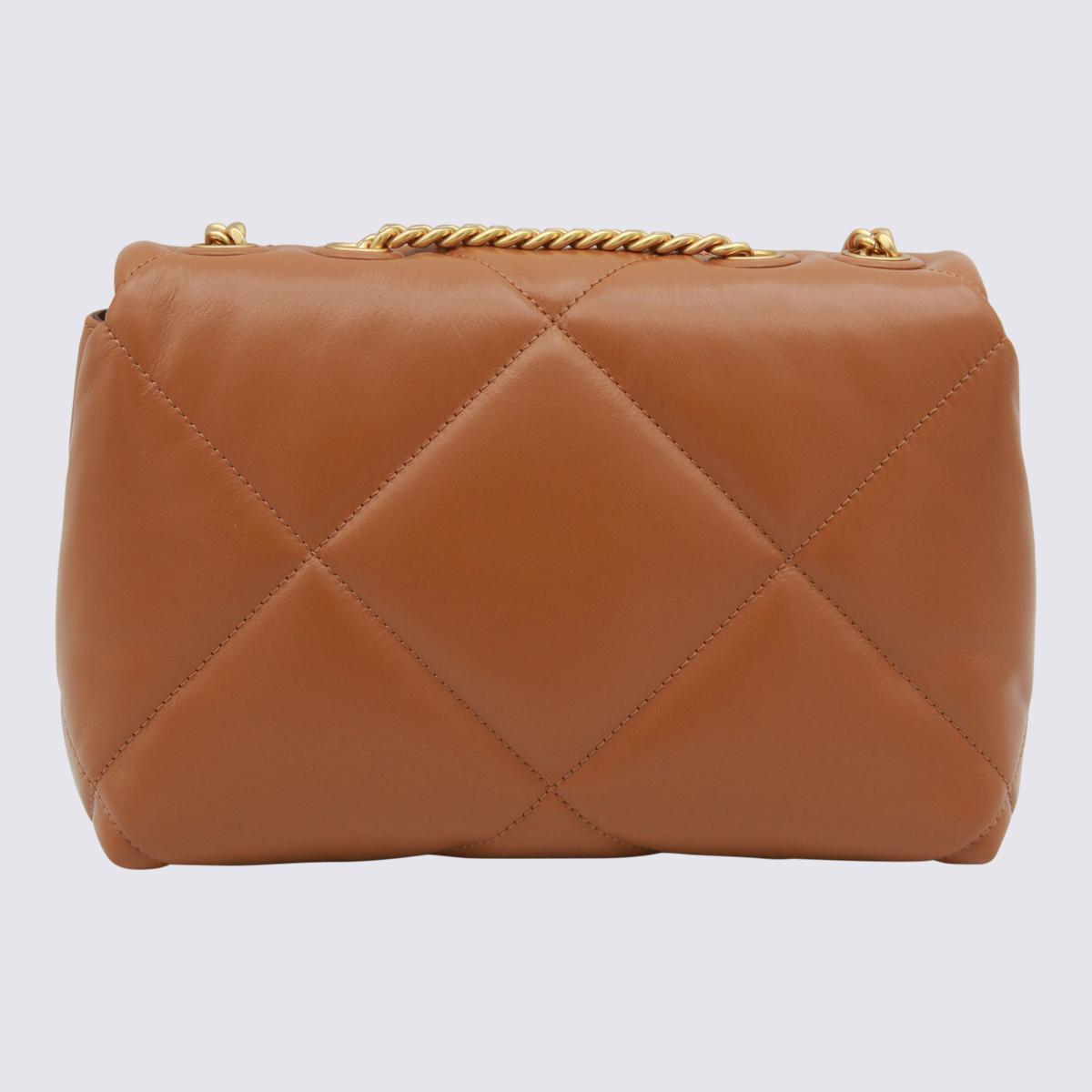Tory Burch Brown Leather Shoulder Bag