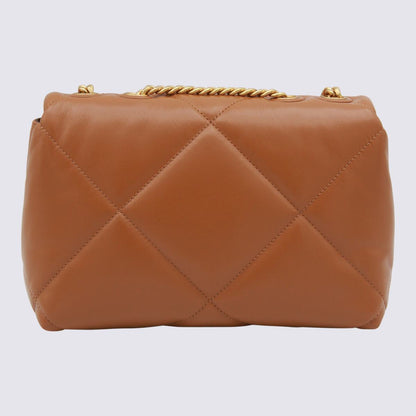 Tory Burch Brown Leather Shoulder Bag